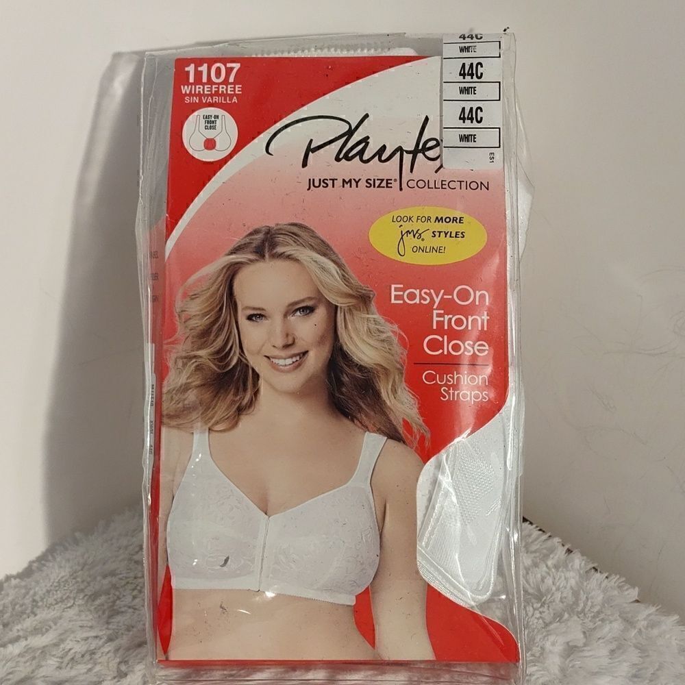 Playtex Just My Size 44C Easy On Front Close Bra